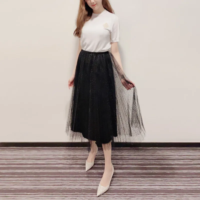 RED VALENTINO Casual Long Skirts Women's Black-1