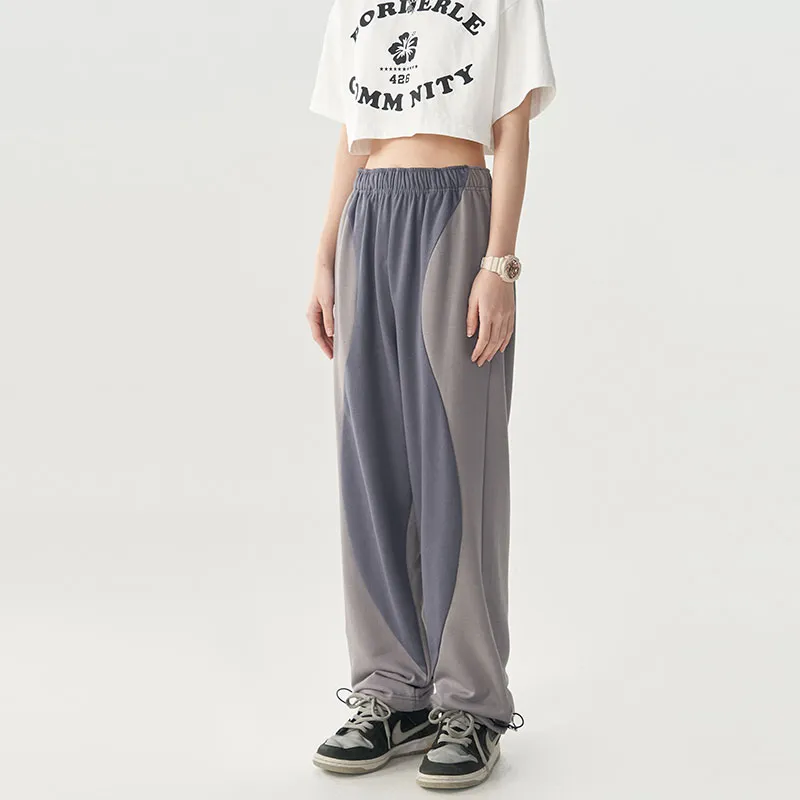 F426 Straight Sports Pants Unisex Gray-2