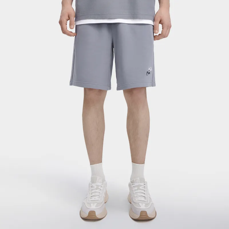 FILA Valentine's Day Collection Casual Shorts Men Cyan Brick Gray-2