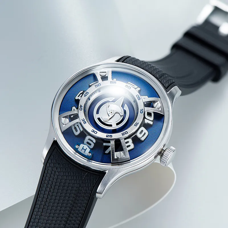 REEF TIGER OBLVLO Collaboration Mechanical Movement Watch Unisex White Dial OBL BLM-5