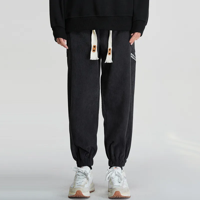 JASONWOOD Autumn And Winter Season Knitted Sports Pants Trendy Thickened Casual Pants Unisex-18
