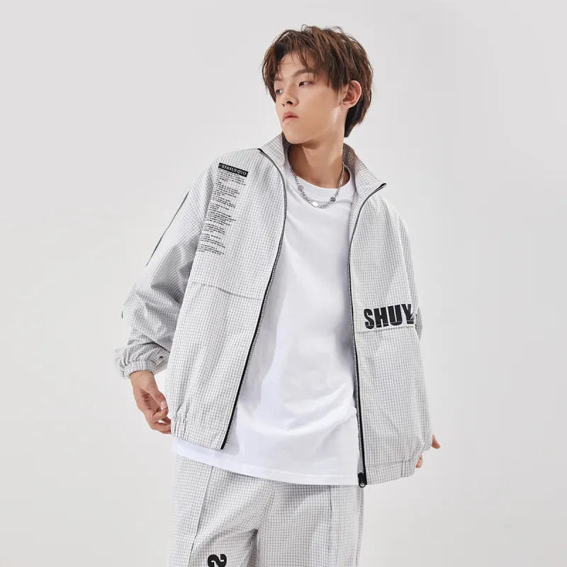 GUKUUL Loose Fit Jacket Unisex White-3
