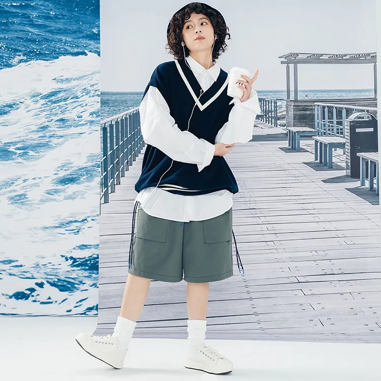 Nautica White Sail Nautica White Sail SS22 Vests Unisex Navy Blue-2