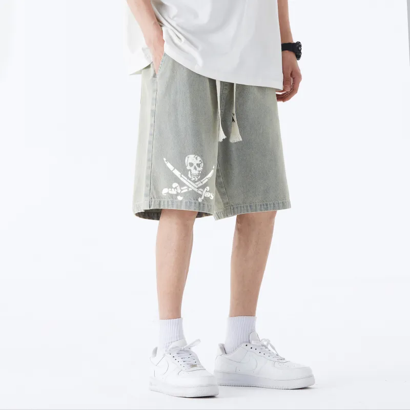 SEANBYSEAN Denim Shorts Unisex-13