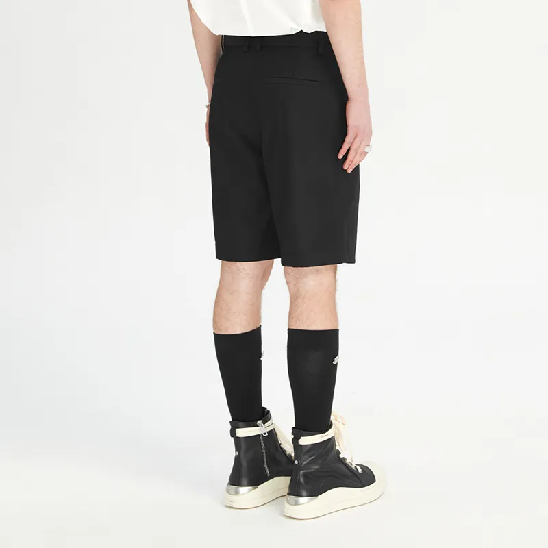 C2H4 Casual Shorts Unisex Black-2