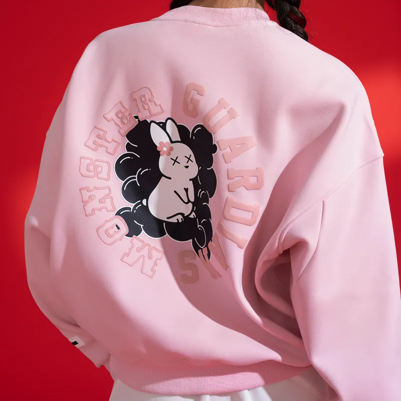 Monster Guardians Sweatshirts Women's Pink Year Of The Rabbit Limited Edition-2