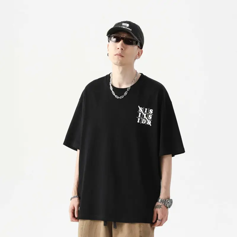 SIDEEFFECT Short Sleeved T Shirts Summer Unisex-3