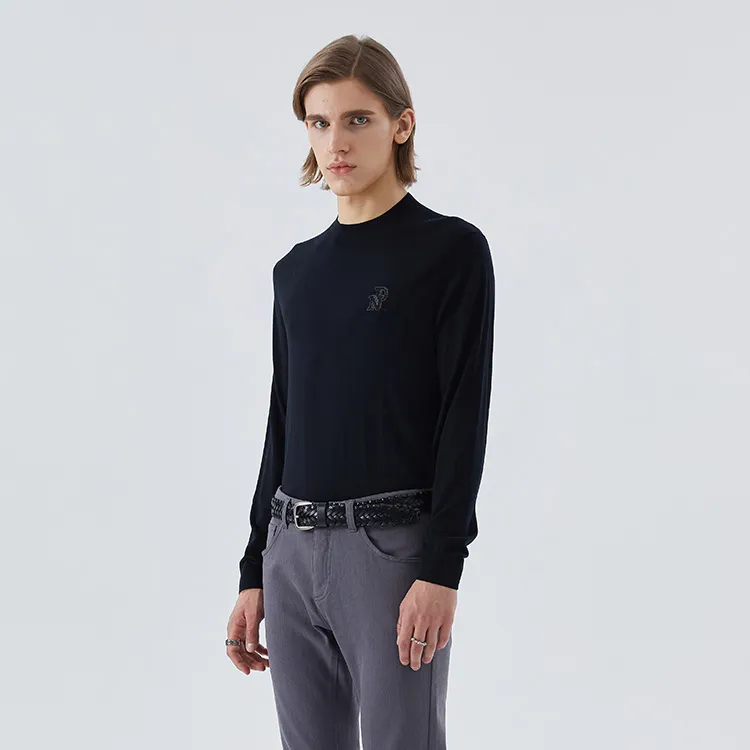 DAVID NAMAN Sweaters Men Black-5