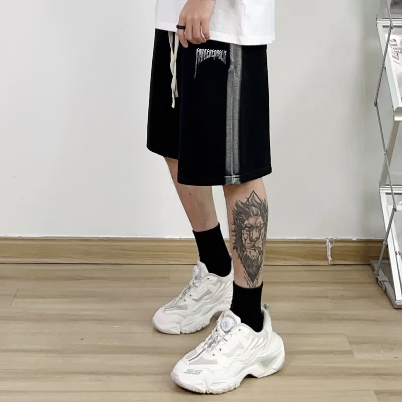 FORCEREPUBLIK Casual Shorts Unisex Black-4