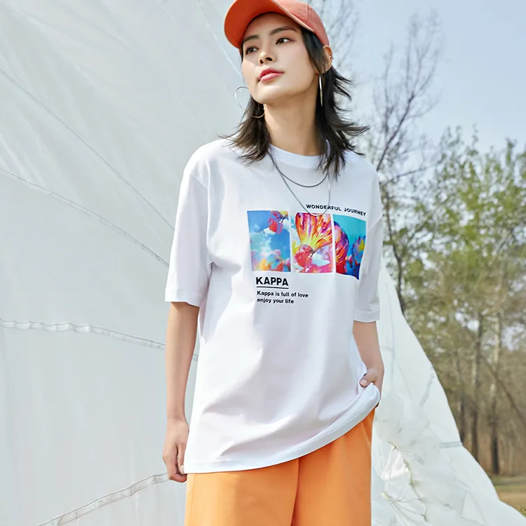 Kappa Reality Mirror Drop Shoulder Sleeve T-Shirt Unisex-14