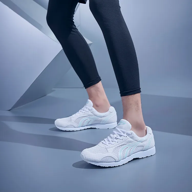 DO WIN Durable Breathable Low Top Running Shoes Unisex White-6