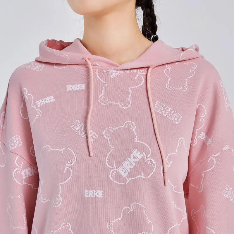 Erke Sweatshirt Women's Candy Pink-2
