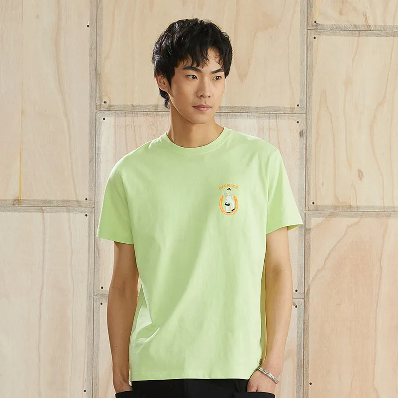 Dickies T Shirt Unisex Light Yellow Green-6