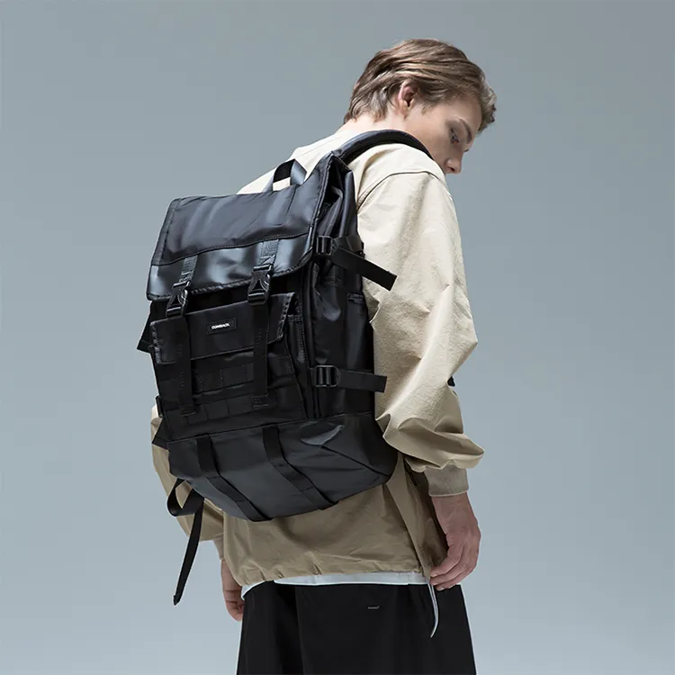 COMBACK Polyamide Travel Bag, Laptop Bag, Backpack Tubas Unisex Black-3