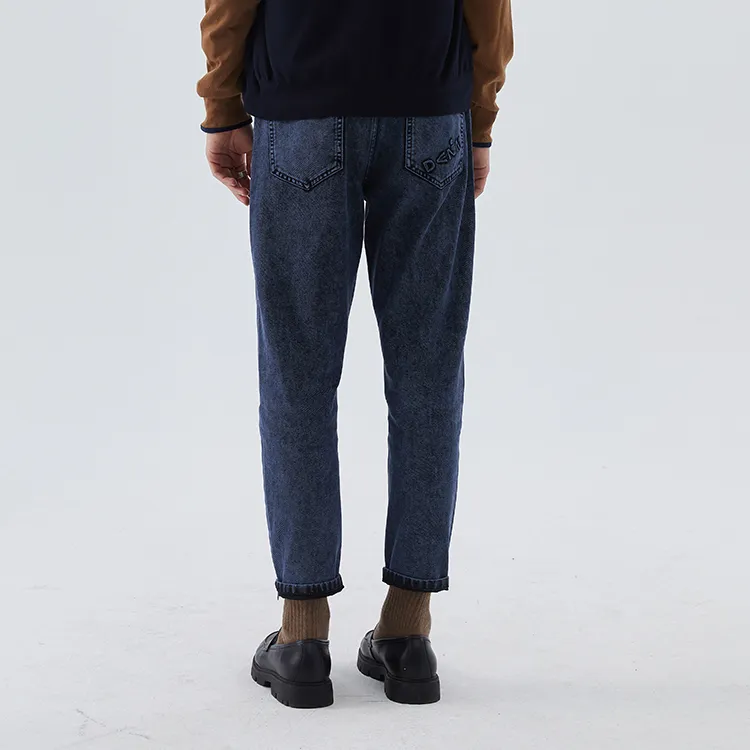 DAVID NAMAN Straight Jeans Men's Navy Blue-6