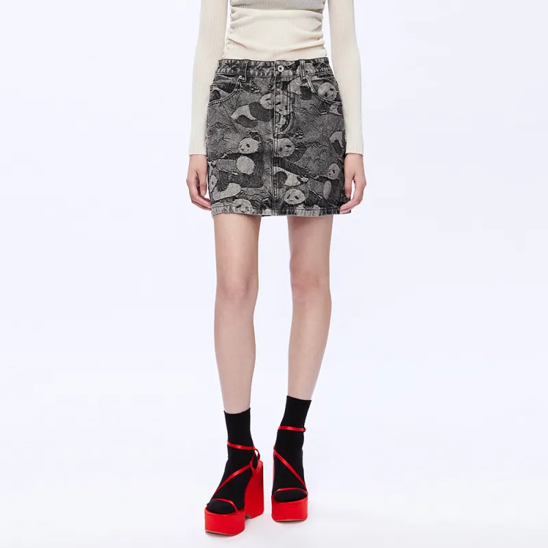 UOOYAA Casual Short Skirts Women's Gray-2