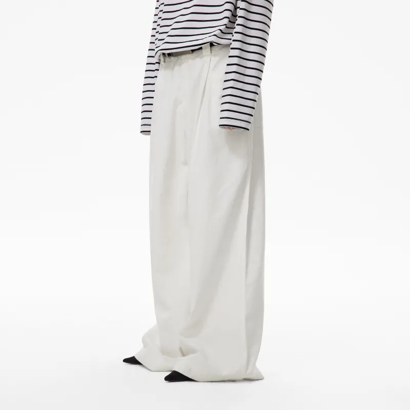 RUNTOTHEFUTURE Casual Pants Unisex White-3