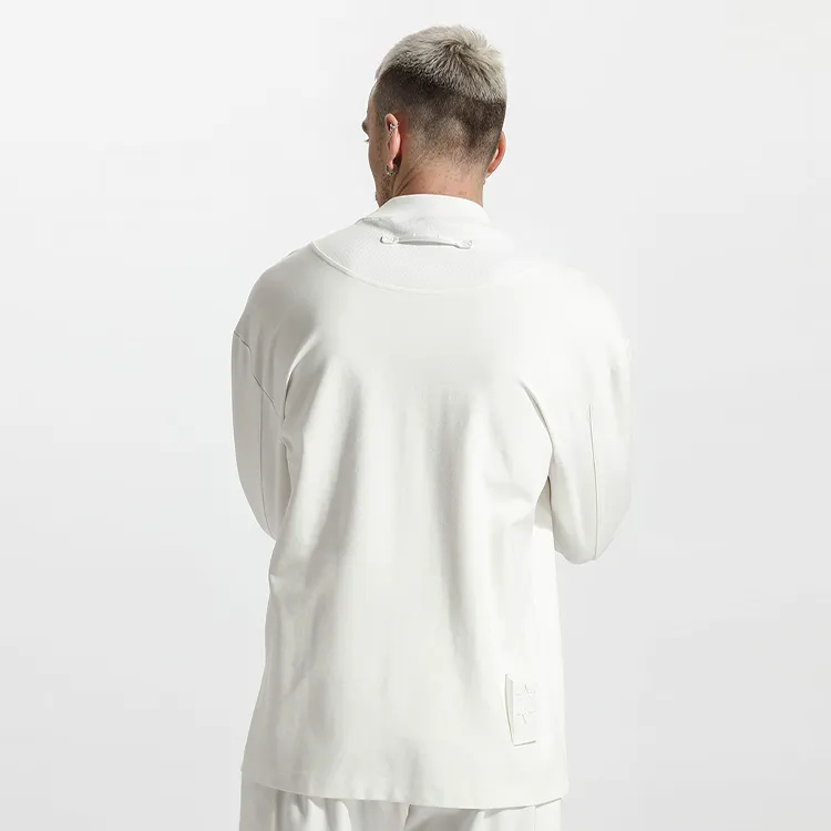 NORVINCY Mori Style Solid Color Hoodless Casual Sweatshirt Unisex-5