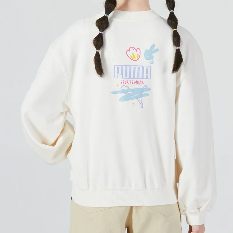 PUMA Sweatshirts Women's Ivory-3