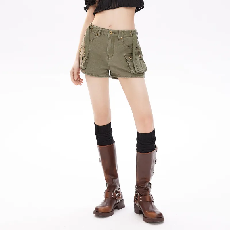 MEETLADY Denim Shorts Women's-9