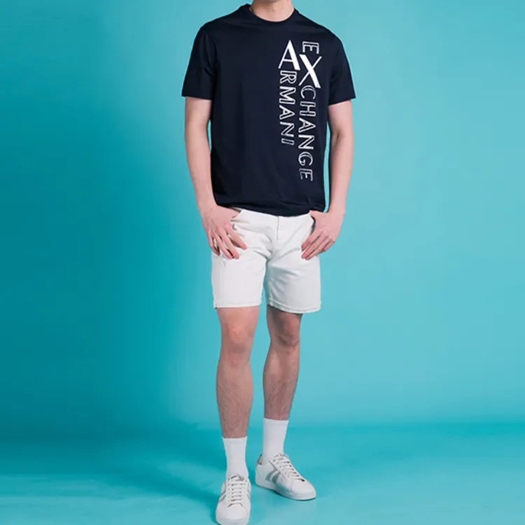 ARMANI EXCHANGE T-Shirts Men Blue-5