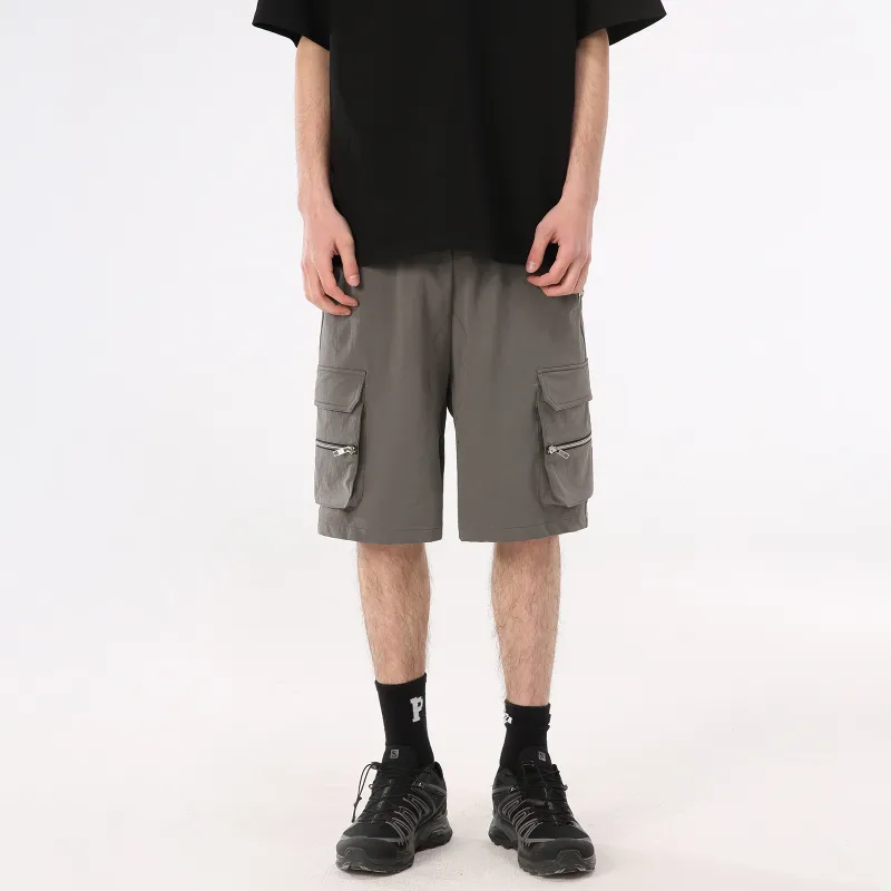 PASET Casual Shorts Men Gray-2