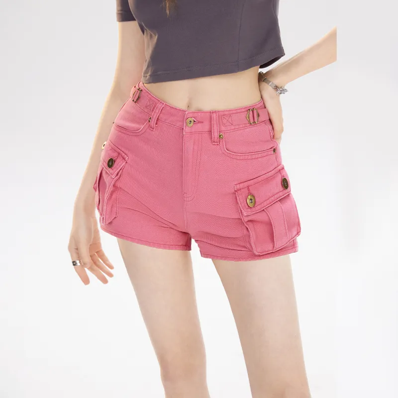 MEETLADY Denim Shorts Women's-3