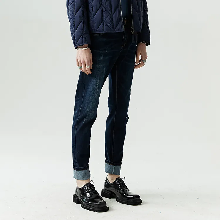 DAVID NAMAN Jeans Men Navy Blue-4