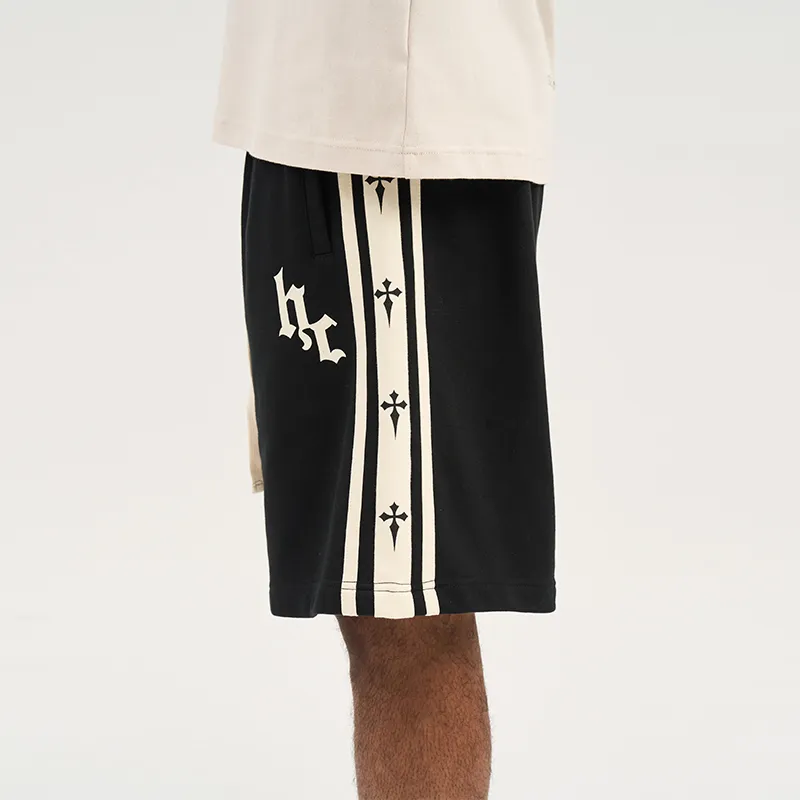HARSH AND CRUEL Casual Shorts Men Black-4