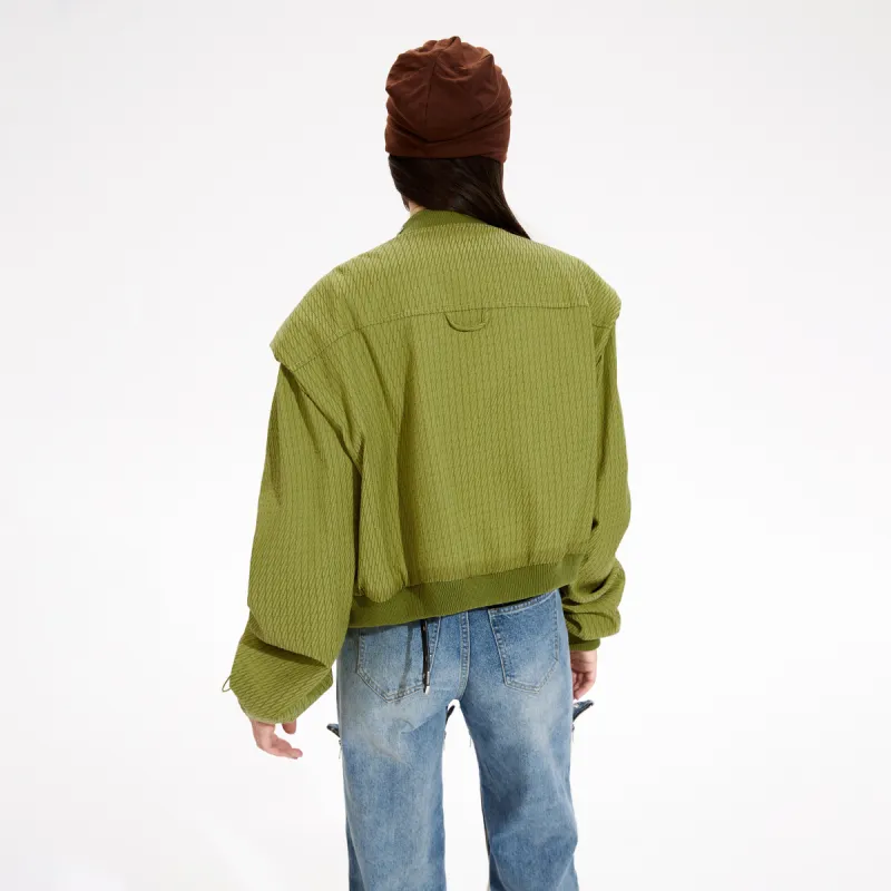 MEETLADY Cropped Coats Women's-4