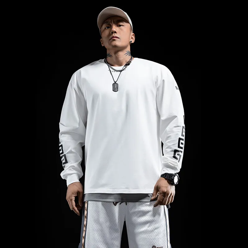 Monster Guardians Long Sleeved T Shirt Men's White-3