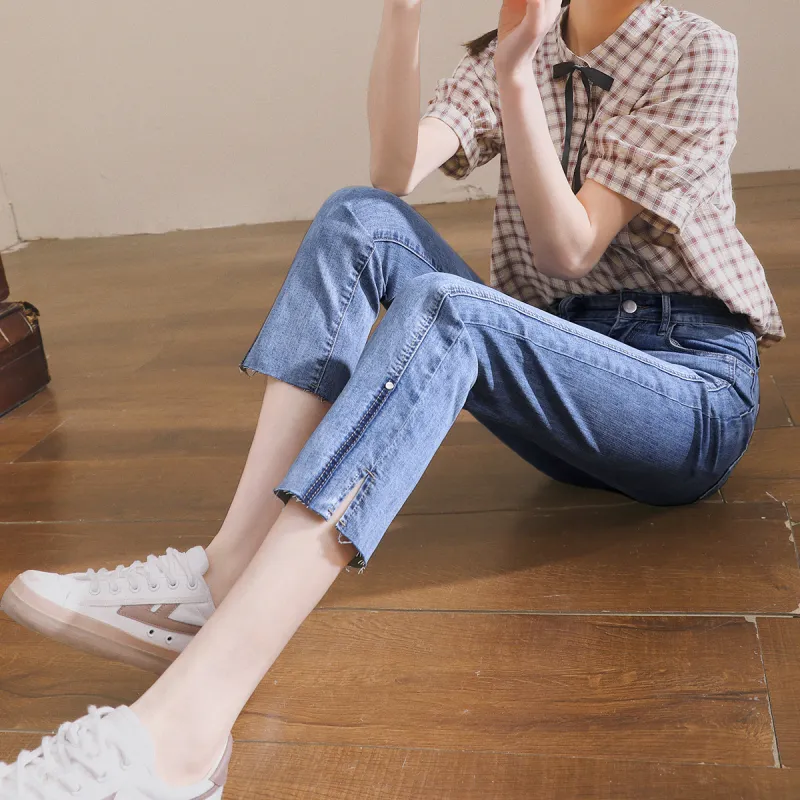 MITUAN SS22 Straight Jeans Women's Blue-4