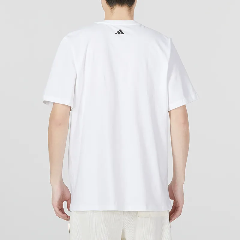Adidas T Shirts Men White-3