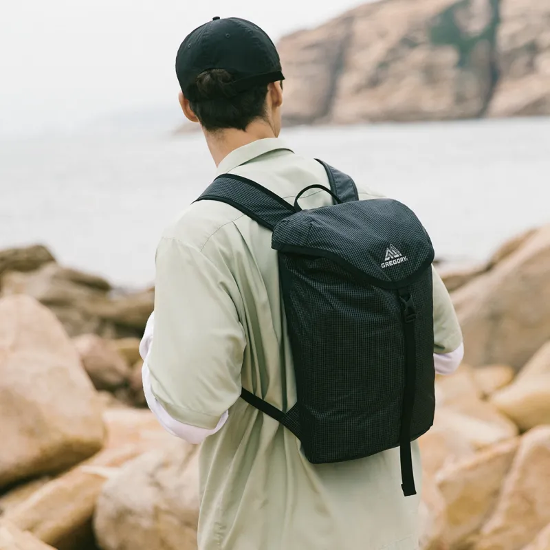 GREGORY Polyamide Backpack Regular Unisex White/Black/Mustard Green-2