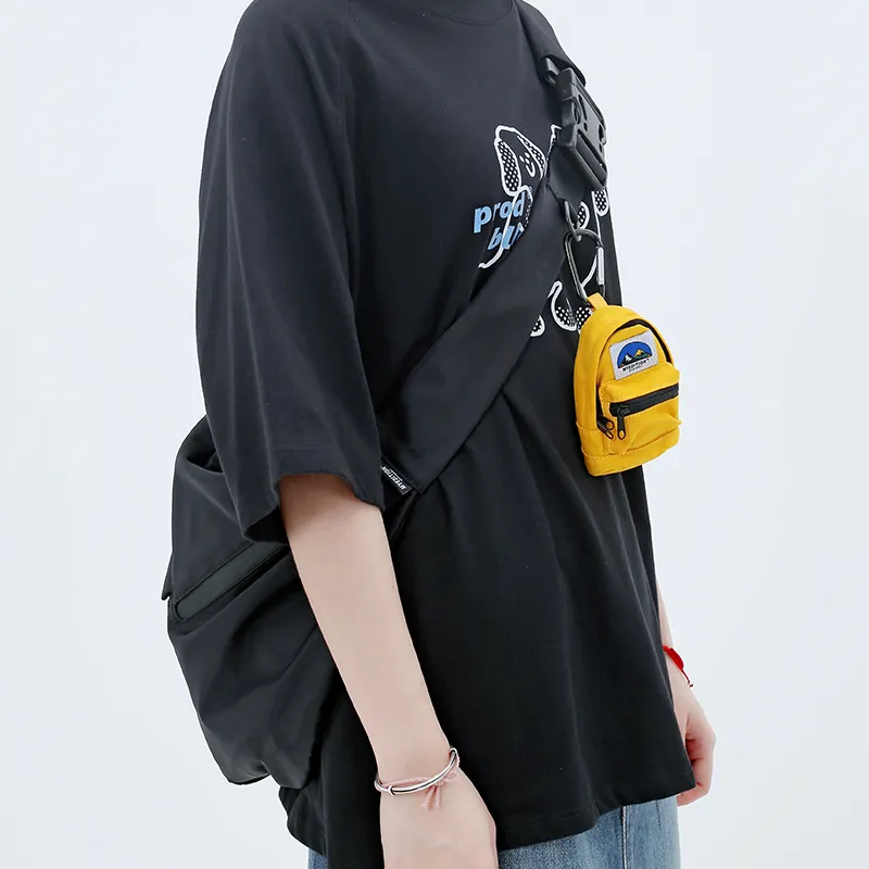 MYEDITION Messenger Bag, Shoulder Bag, Dumpling Bag, Crossbody Bag Nylon Multicolor Unisex-14