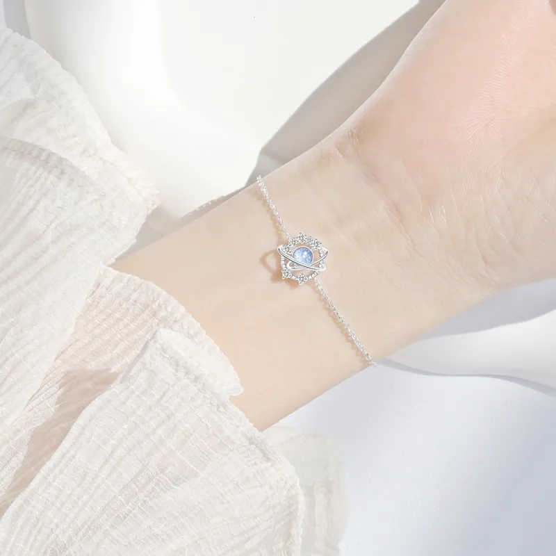 LUCKY ZHY S925 Silver Bracelets Women's-2