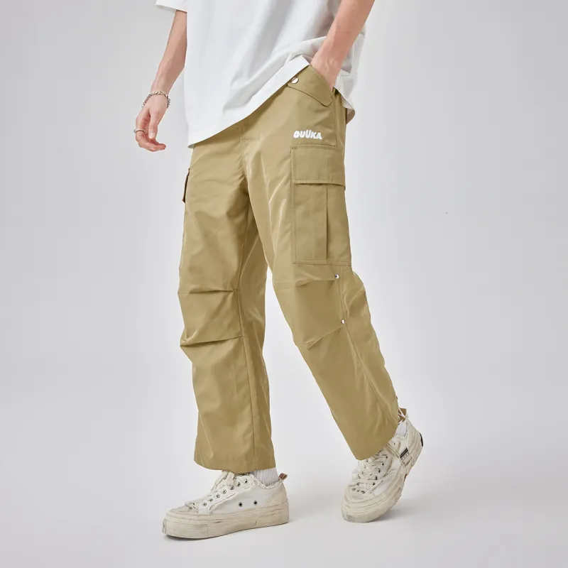 Guuka Cargo Pants Men Dark Khaki-6
