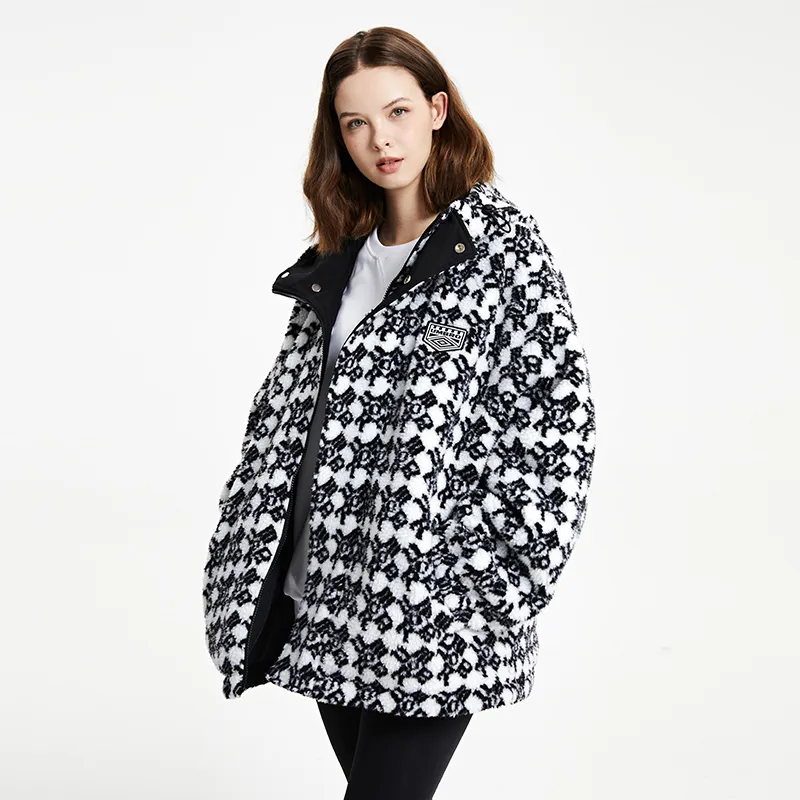 Umbro Velvet Jackets Unisex Snowflake White/Gaze Black-4