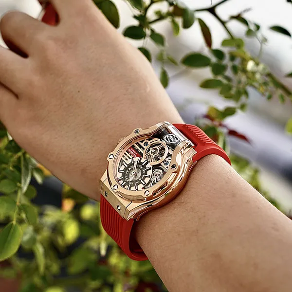 HANBORO Monster Series Automatic Mechanical Movement Watch Men's Watches Cut-Out Dial HBR995-MR-3