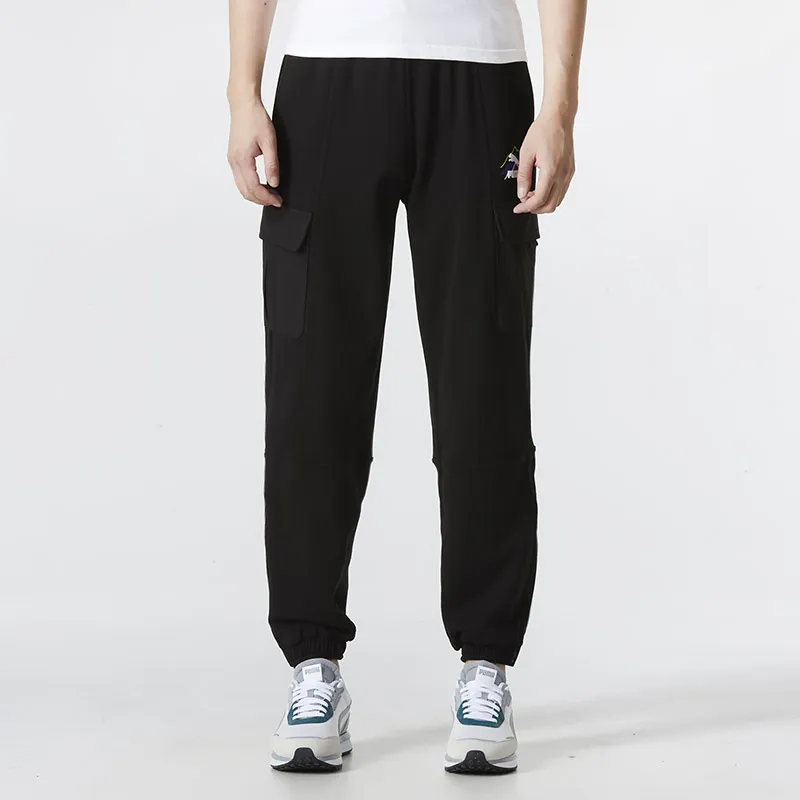 PUMA Knitted Sweatpants Men Black-4