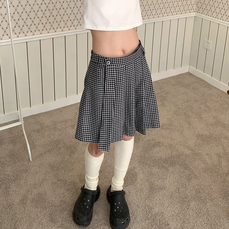 MeiHaoStore Casual Short Skirts Women's Black-3