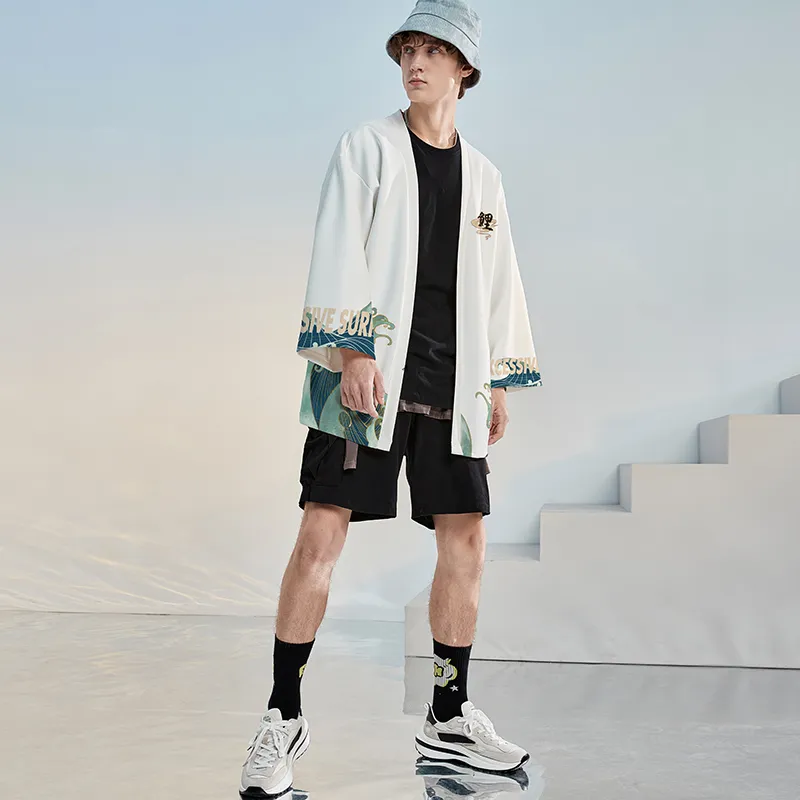 SANSYAS MAODAREN Loose Fit Jacket Unisex White-2