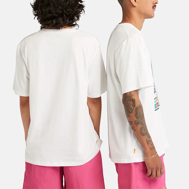 Timberland T Shirts Men White-4