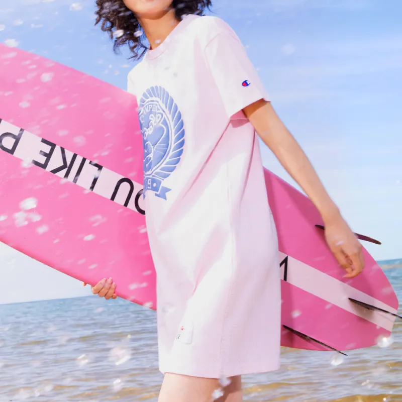 Pink Panther X Champion X Pink Panther Short-Sleeved Dresses Women's-3