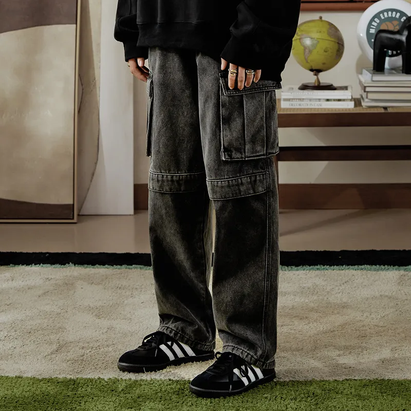 MIND ERROR Jeans Unisex Black-2