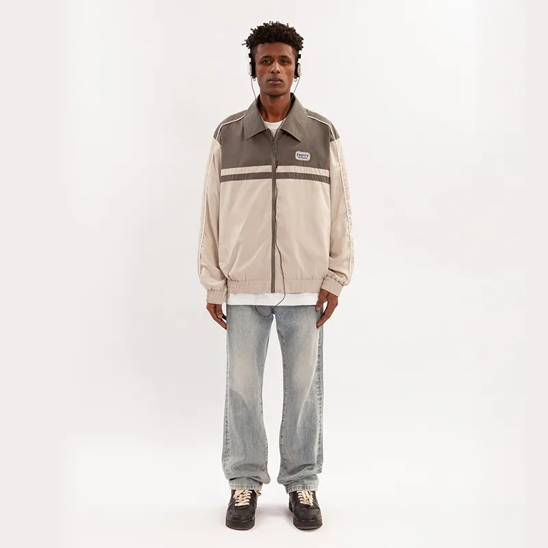EMPTY REFERENCE Zip Up Jackets Unisex Gray-2