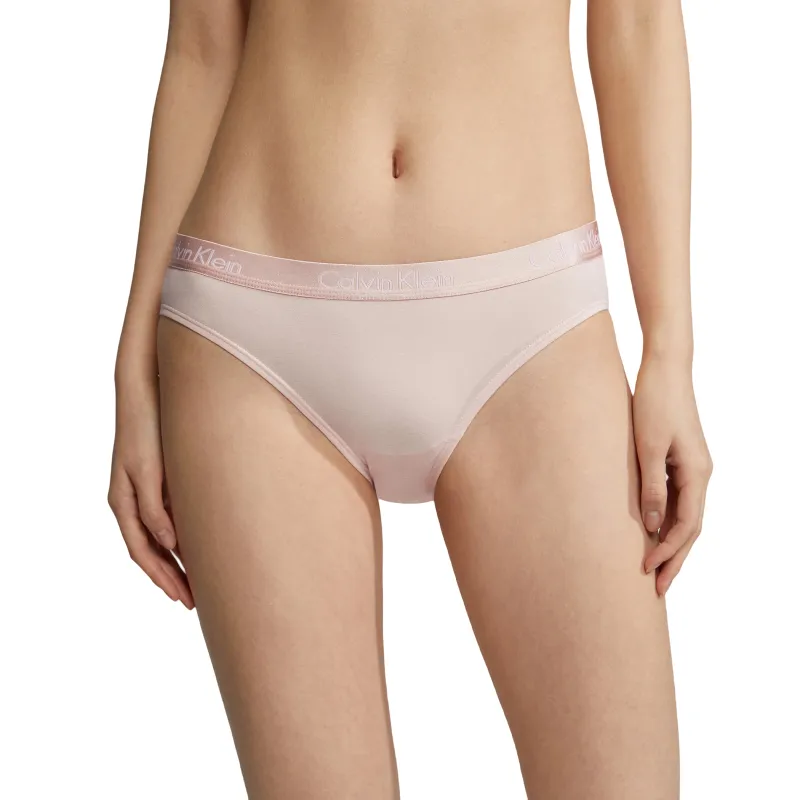 CALVIN KLEIN Underpants Women's 3 Pack Mallard Blue/Light Peach Pink/Pale Peach Red-2