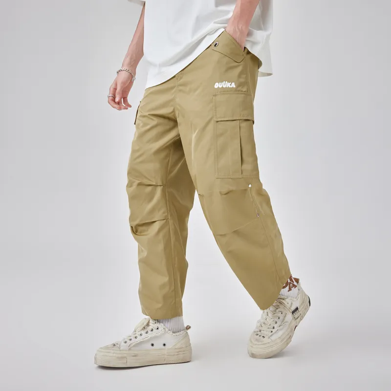 Guuka Cargo Pants Men Dark Khaki-3