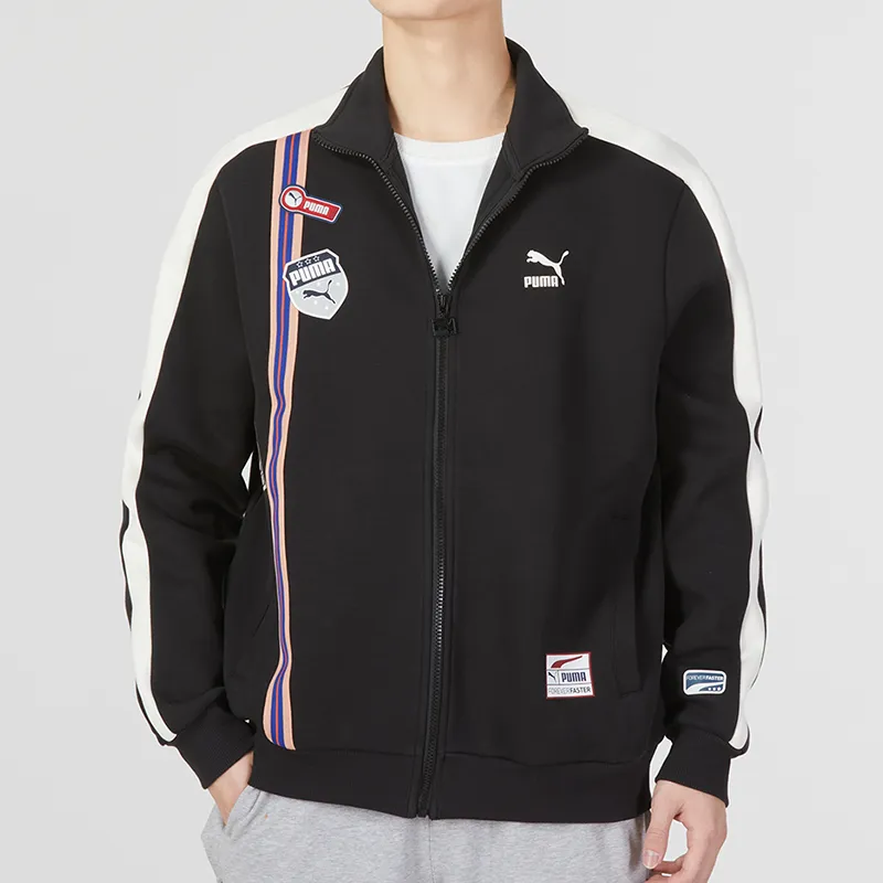 PUMA Team Badge Jackets Men Black-2