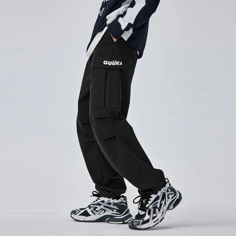Guuka Cargo Pants Men Black-6